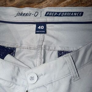 johnnie-O Light Gray with tint of blue Prep-Formance Shorts size 40